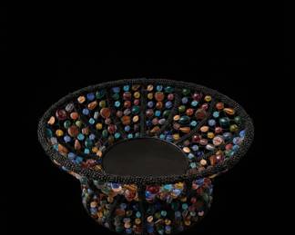 Handmade Wire Beaded Bowl