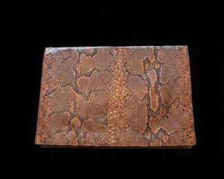 Vintage Python Leather Clutch/Folder