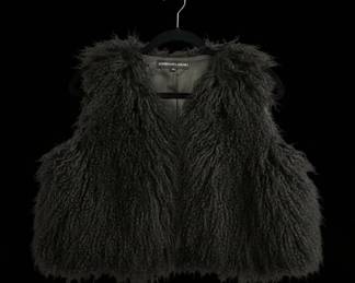 Adrienne Landau Mongolian Lamb Fur Vest