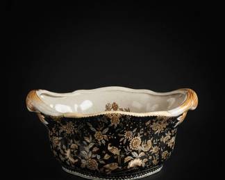 Chinoiserie Ceramic Wash Basin