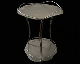 Custom Salterini Style Wrought Iron Bar Cart