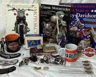 Harley Davidson Collectors Bundle - Replicas, Books, Patches, Mugs and More