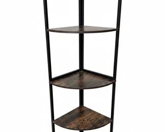Tribesigns 5-Tier Industrial Corner Bookshelf