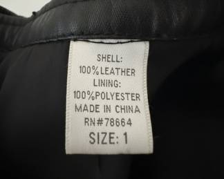 White Lace Top and Black Faux Leather Jacket Set