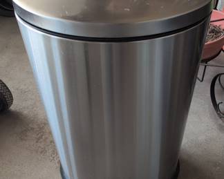 simplehuman 13 Gallon Brushed Stainless Steel Step Trash Can