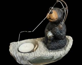 Bearfoots "S.S. Good Life" Fishing Tealight Holder by Jeff Fleming