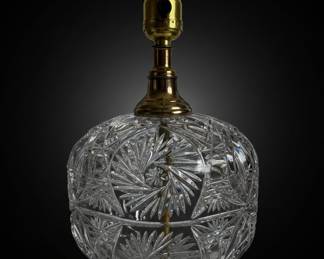 Assorted Table Lamps (Cut Crystal, Floral Accent, and Figural)