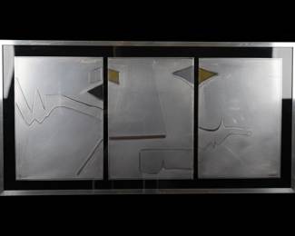 Abstract Triptych Metal Art "19/30 SICA"