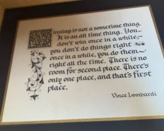 Set of Three Framed Prints: Palm Tree, Tall Ship, and Inspirational Quote