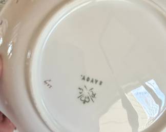 Savoie Pattern Porcelain Serving Dish and Bowls