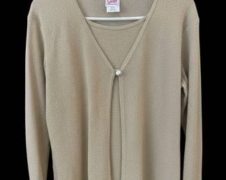 White Lace Top and Black Faux Leather Jacket Set