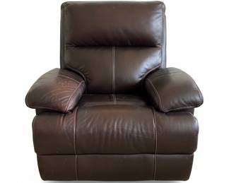 Brown Leather Power Recliner Chair