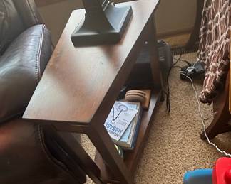 Wooden End Table with Shelf