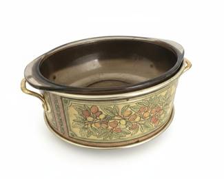 Vintage Crock-Pot Slow Cooker with Olive Branch and Fruit Casing