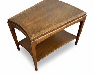 Mid-Century Modern Lane Walnut Wedge End Table