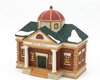 Lemax Dickensvale Collectibles "City Hall" Porcelain Lighted House