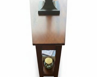 Wooden End Table with Shelf