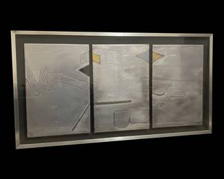 Abstract Triptych Metal Art "19/30 SICA"