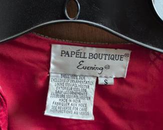 Papell Boutique Evening Silk Jacket