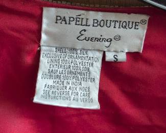 Papell Boutique Evening Silk Jacket