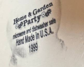 Home & Garden Party "Country" Collection Hand-Painted Ceramic Canister Set (1999)