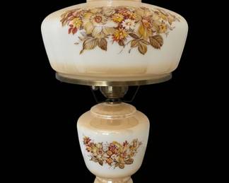 Vintage "Gone With The Wind" Style Floral Hurricane Lamp