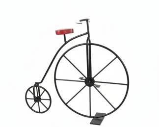 Decorative Metal Penny Farthing Bicycle Sculpture