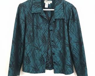 Embroidered Parrot & Floral Dress with Teal Jacket and White Tank Top Lot