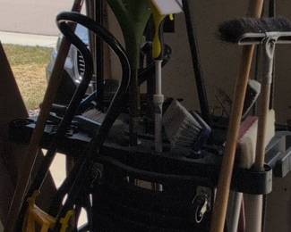 Garden Tool Organizer with Assorted Tools