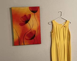 Vintage 60’s Bright Yellow Dress