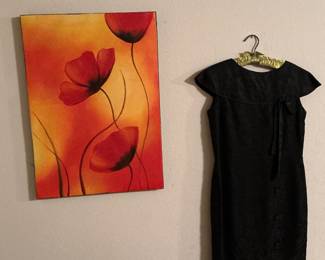 Vintage Cap Sleeve Cocktail Dress.