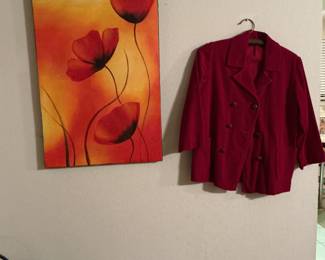 Vintage Red corduroy jacket.