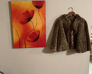 Vintage leopard jacket.