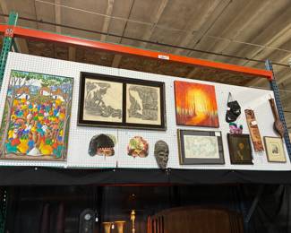 "People in the Square in Haiti" by D. Rouanez, Masks and more art