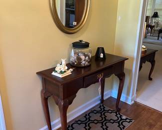 foyer table and mirror