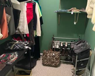 clothing, linens, shoes, purses