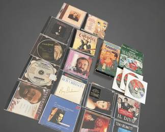 Assorted Music CDs and Software Disc Lot