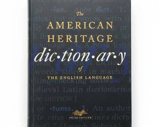 The American Heritage Dictionary of the English Language, Third Edition
