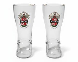 Beck's "Das Boot" Beer Glasses