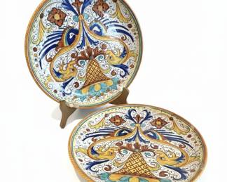 Deruta Raffaellesco Decorative Plates ~ Set of 2
