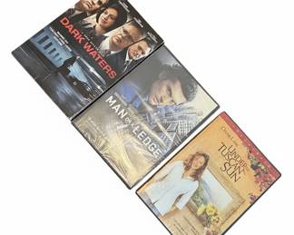 Collection of 3 DVDs: Dark Waters, Man on a Ledge, Under the Tuscan Sun