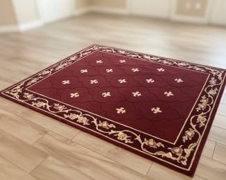 Fleur de Lis Traditional Area Rug