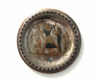 Vintage Egyptian Revival Metal Plate
