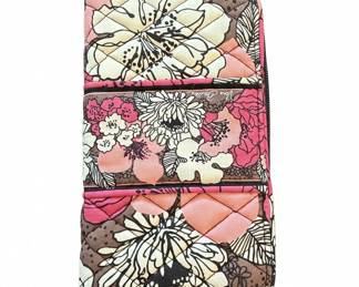 Vera Bradley "Mocha Rouge" Retired Pattern Zip Around Wallet