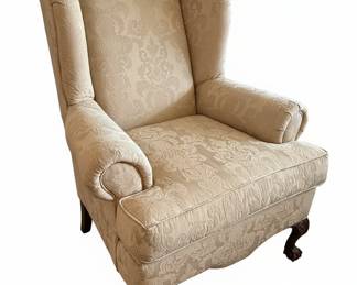 Chippendale Style Wingback Armchair