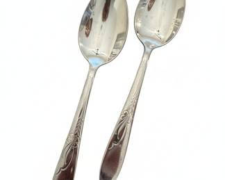 Evergleam "Everglo" Pattern Stainless Steel Spoons - Set of 2