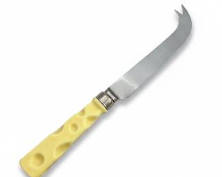 Cheese Knife with Yellow "Swiss Cheese" Handle