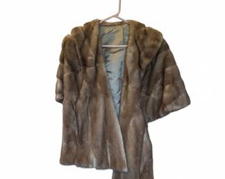 Vintage Autumn Haze Mink Fur Stole