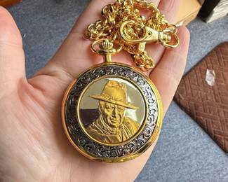 Franklin Mint "The Duke" John Wayne Collector Pocket Watch