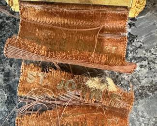 Vintage "ST. JOHN" New York Ribbon Badge